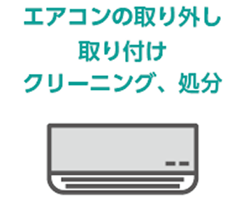 エアコンの取り外し、取り付け、クリーニング、処分