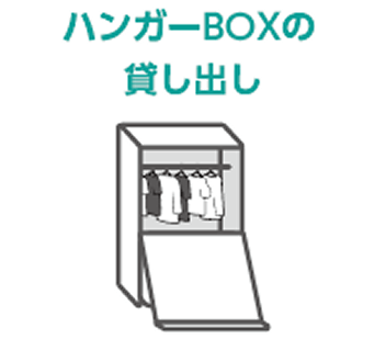 ハンガーBOXの貸し出し